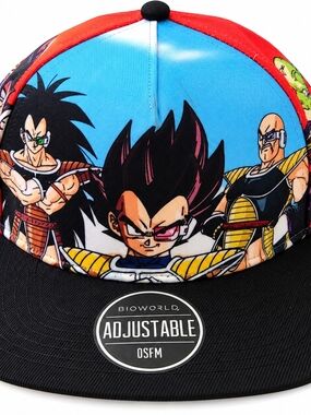 Bioworld Dragon Ball Z Adjustable Snapback Hat - Multicolor (Black Brim)